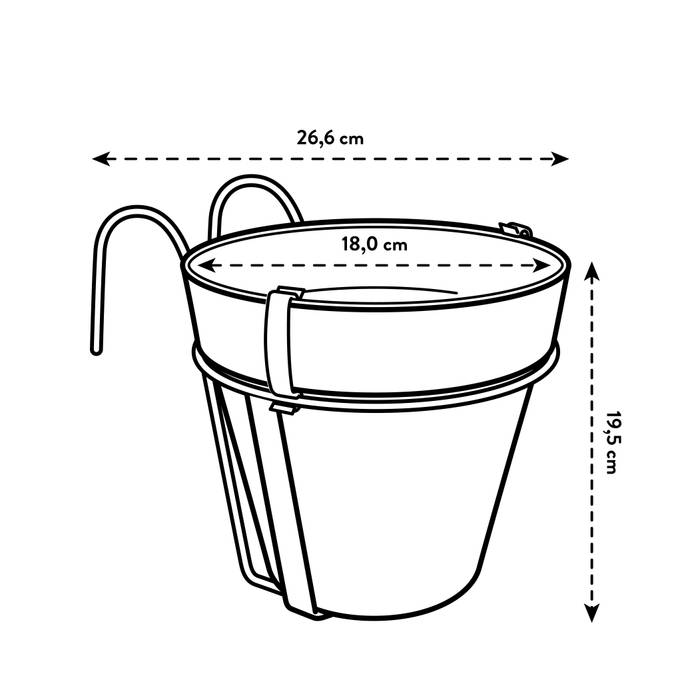 loft urban balkon potholder wit